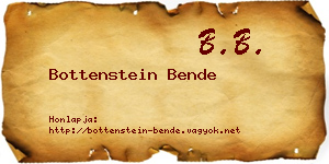 Bottenstein Bende névjegykártya
